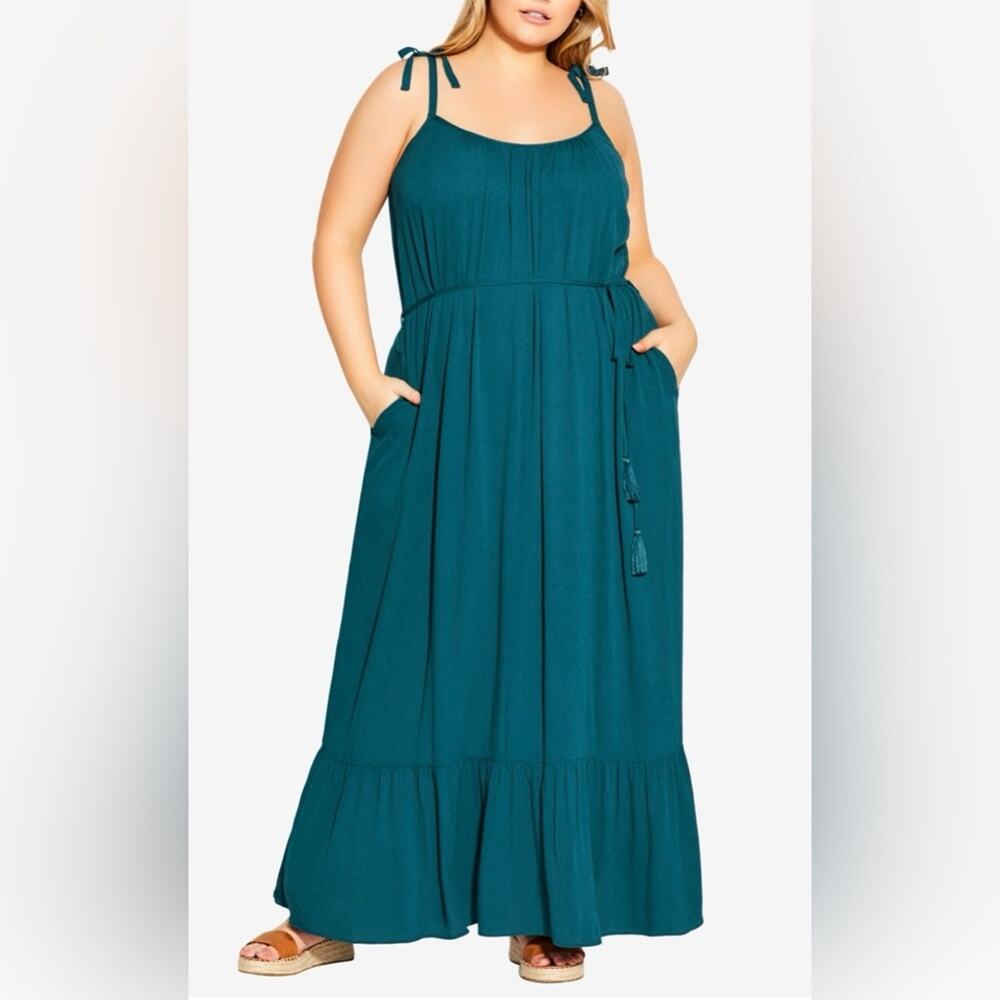 Size 20 - City Chic Trendy Plus Size Tropical Escape Maxi Dress
